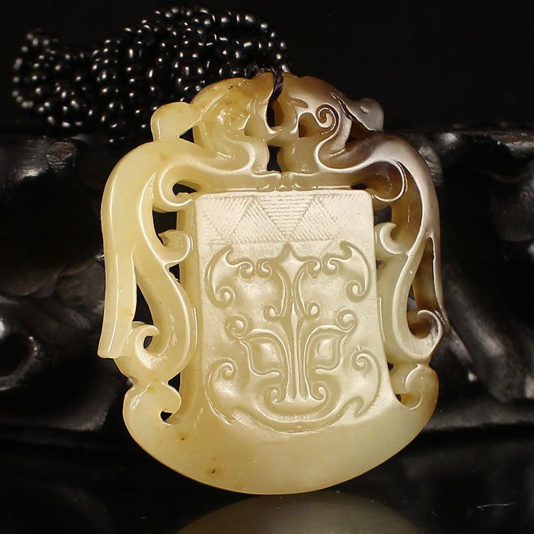 Chinese Natural Hetian Jade Pendant - Fortune Beast (1 of 6)