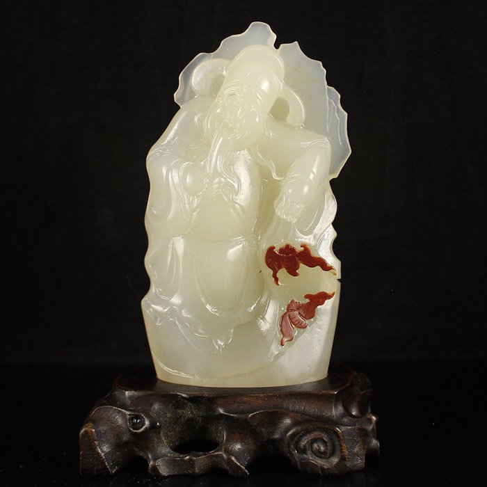 Superb Chinese Jade Statue - Fortune Taoism Deity (1 of 7)
