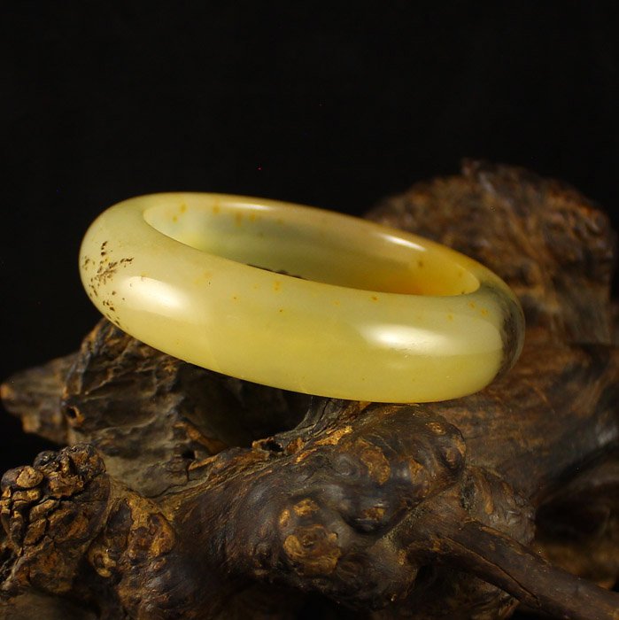 Internal Diameter 52 mm Chinese Natural Jade Bracelet (1 of 9)