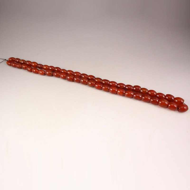 Chinese Natural Red Agate Beads Necklace (1 of 6)