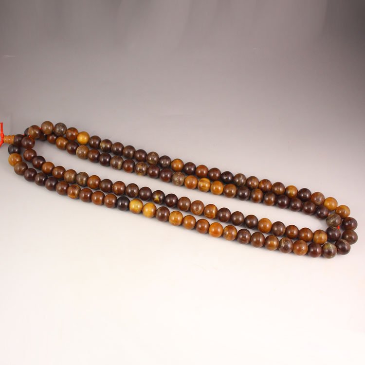 Chinese Natural Ox Horn Beads Necklace (1 of 7)