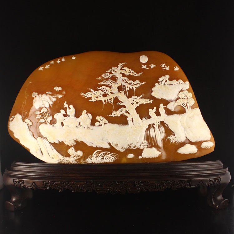 11 kg Indonesia Jin Tian Huang Statue - Sages Meeting (1 of 9)