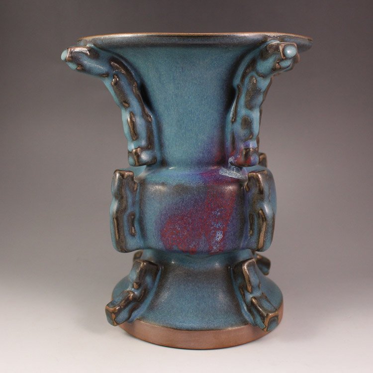 Chinese Transmutation Glaze Jun Porcelain Vase (1 of 6)