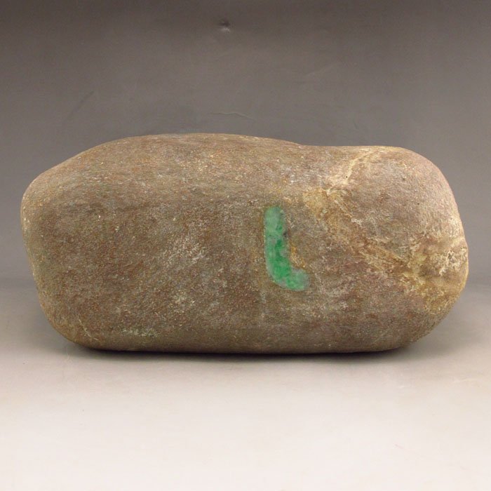 Superb Jadeite/Jade Original Stone /Gamble Stone Statue (1 of 6)