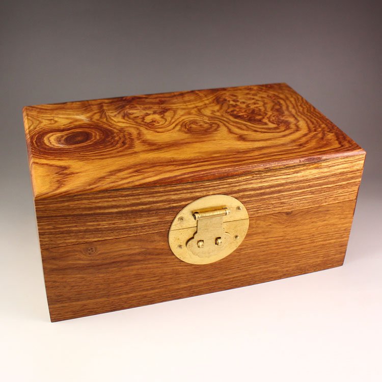 Chinese Natural Hai Nan Huang Hua Li Wood Jewel Box (1 of 8)