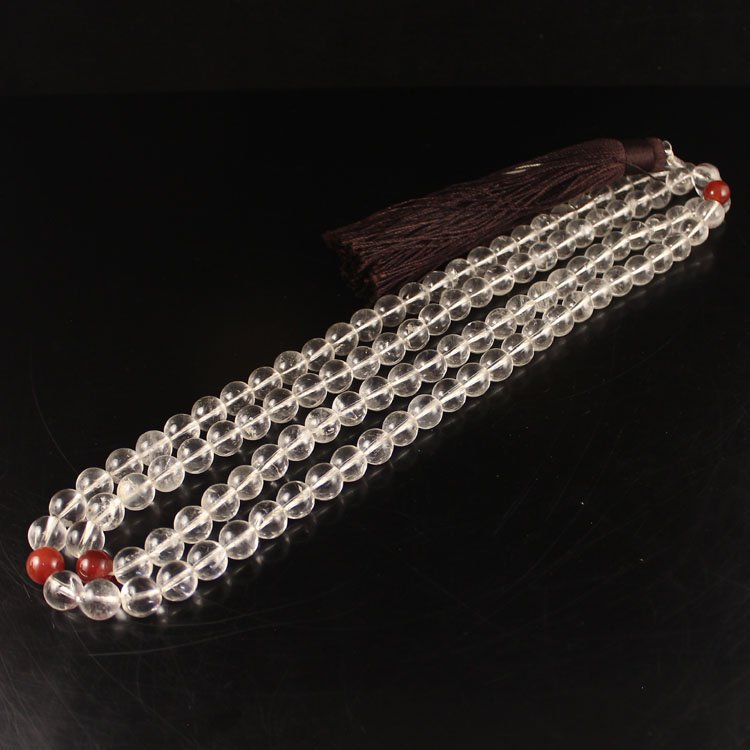 11 mm Chinese Natural White Crystal Beads Necklace (1 of 6)