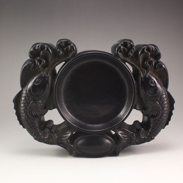 Chinese Natural Black Sanders Wood Inkstone (1 of 6)