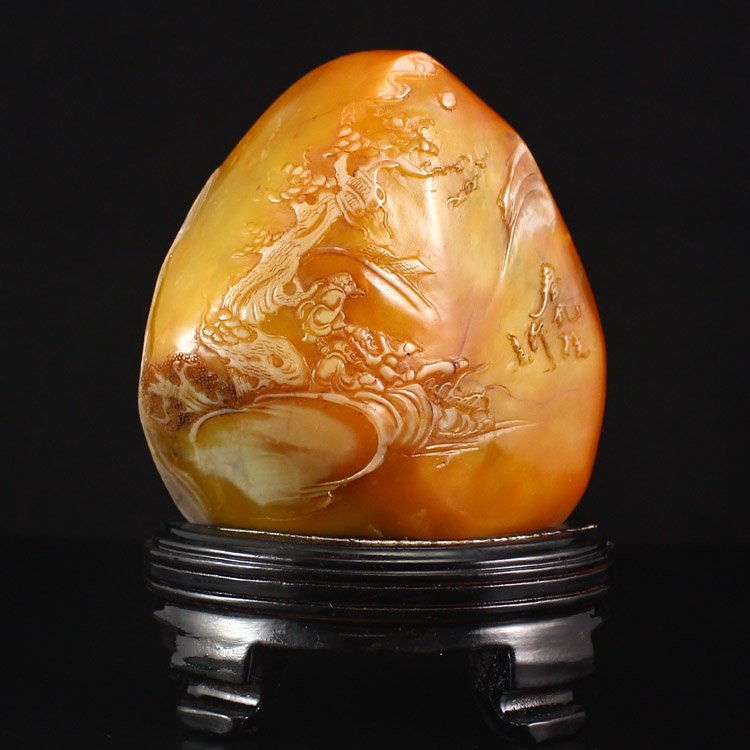 Chinese Low Relief Shoushan Stone Statue -Sages Meeting: Chinese Natural Low Relief Shoushan Stone Statue - Sages Meeting Dimension:113*98*51(mm) 4.45*3.86*2.01(in) Weight 1.55 lbs/702 g Tips about Shoushan Stone Chinese Fujian Shoushan stone is one of four