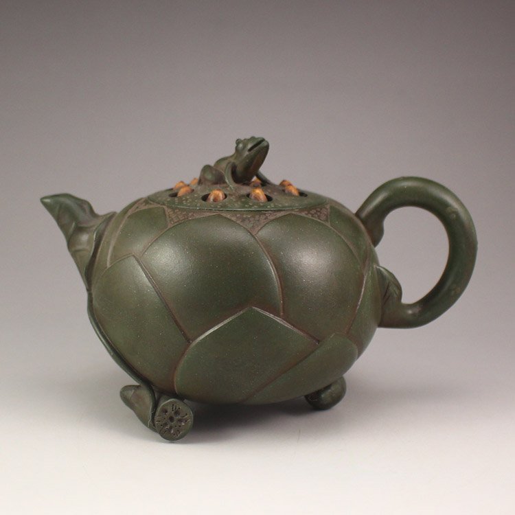 Chinese Zisha / Purple Clay Teapot w Artist Signed (1 of 8)