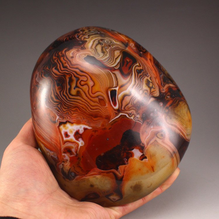 Chinese Natural Agate Original Stone Statue (1 of 6)