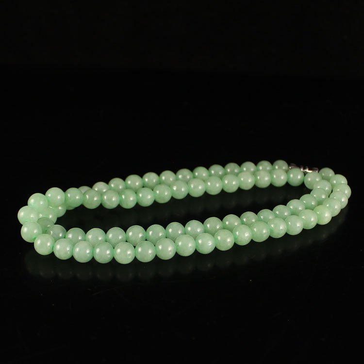 Natural Jadeite Beads Necklace Free Certificate (1 of 8)