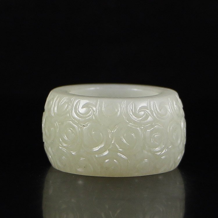 Chinese Natural Hetian Jade Ring (1 of 5)