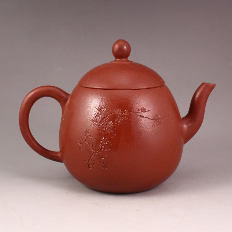 Chinese Zisha / Purple Clay Teapot w Artist Signed (1 of 7)