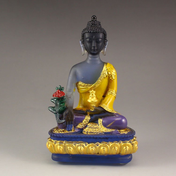 Vintage Chinese Beijing / Peking Glass Statue - Buddha (1 of 7)