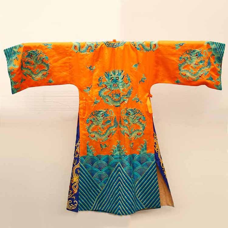 Chinese Emperor's Silk Cloth Dragon Robe (1 of 9)
