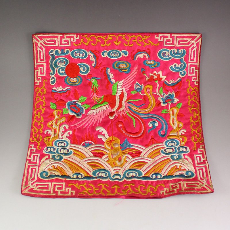 Chinese Qing Dynasty Official Silk Clothes Accessories (1 of 6)