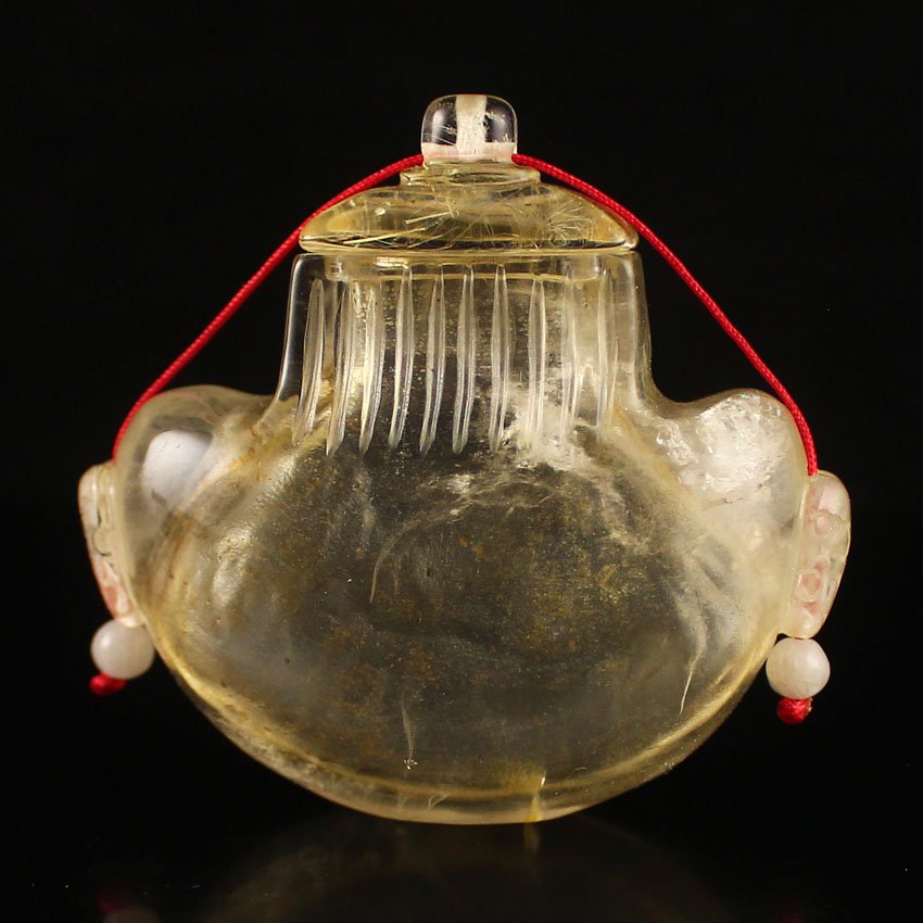 Vintage Chinese Crystal Snuff Bottle (1 of 6)