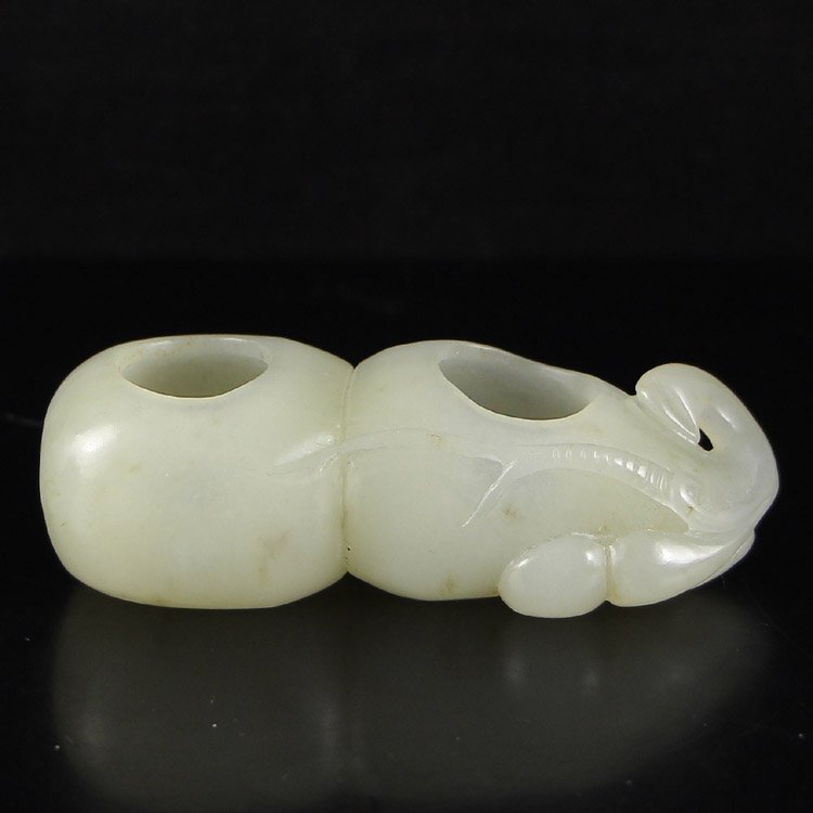 Chinese Qing Dynasty Hetian Jade Brush Washer (1 of 6)
