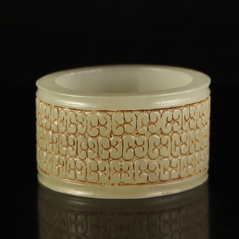 Vintage Chinese Hetian Jade Ring (1 of 6)