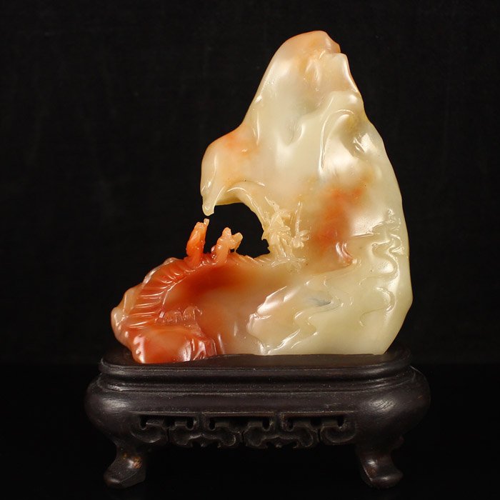 Superb Chinese Shoushan Stone Statue (1 of 6)