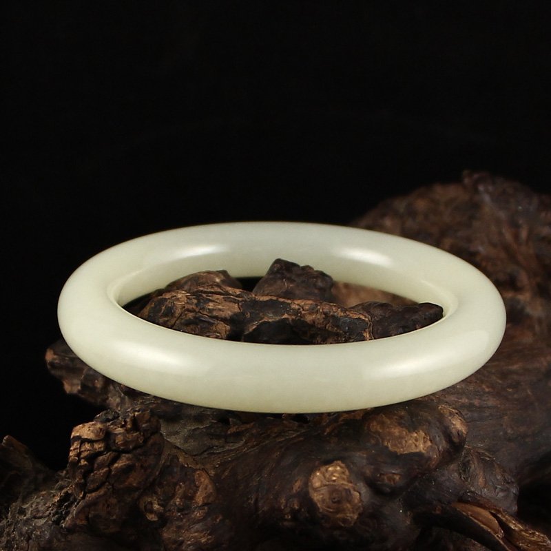 Inside Diameter 57 mm Chinese Hetian Jade Bracelet (1 of 7)