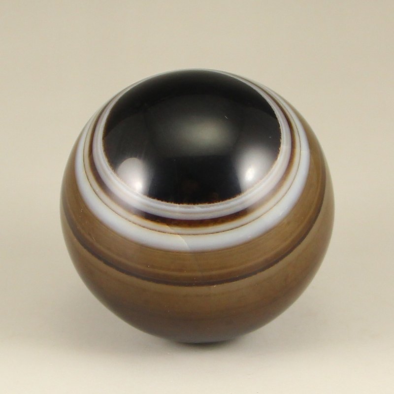 Diameter 65mm Chinese Tibet DZI Agate Ball (1 of 6)