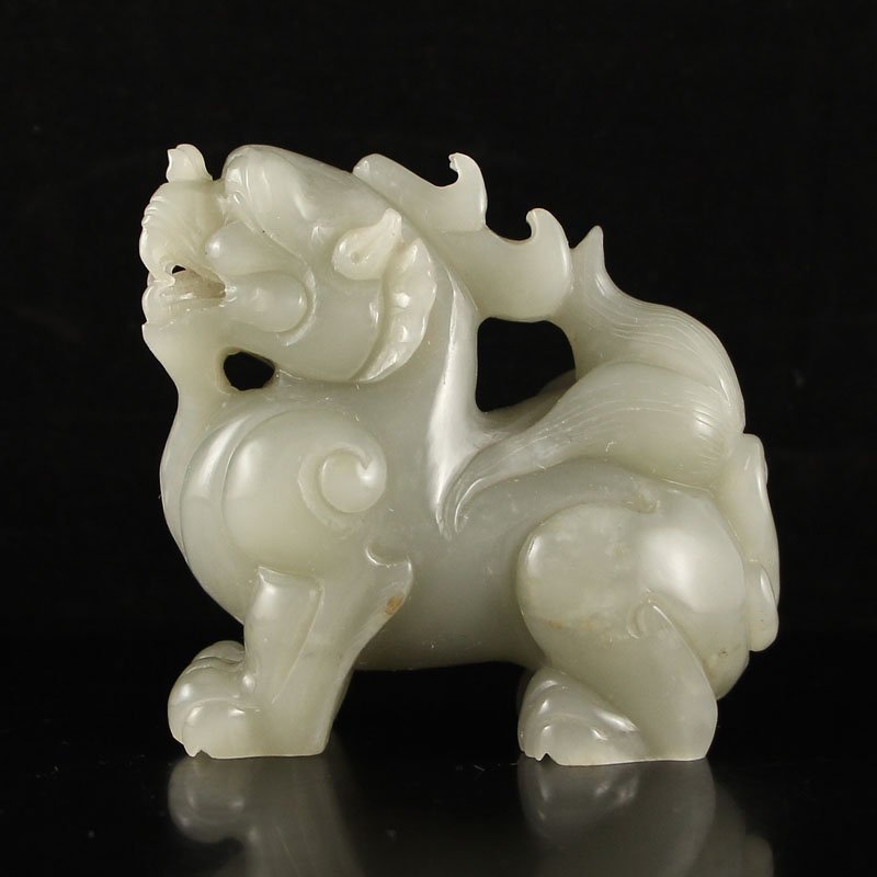 Chinese Hetian Jade Statue - Fortune  Beast (1 of 6)