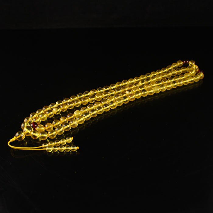 7 mm Superb Baltic Amber Beads Necklace (1 of 7)