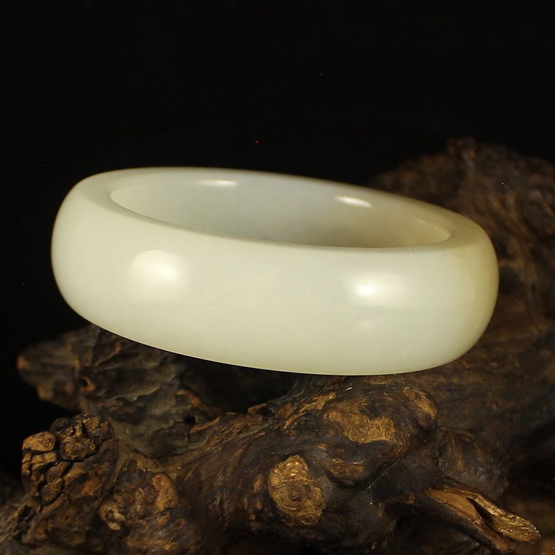 Inside Diameter 56 mm Chinese Hetian Jade Bracelet (1 of 9)