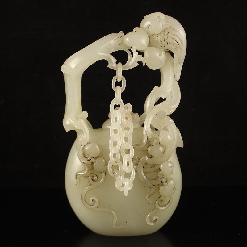 Chinese Qing Dynasty Hetian Jade Teapot (1 of 7)