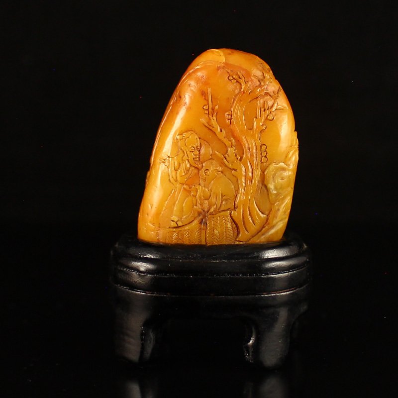 Chinese Shoushan Stone Tianhuang Stone Statue (1 of 6)