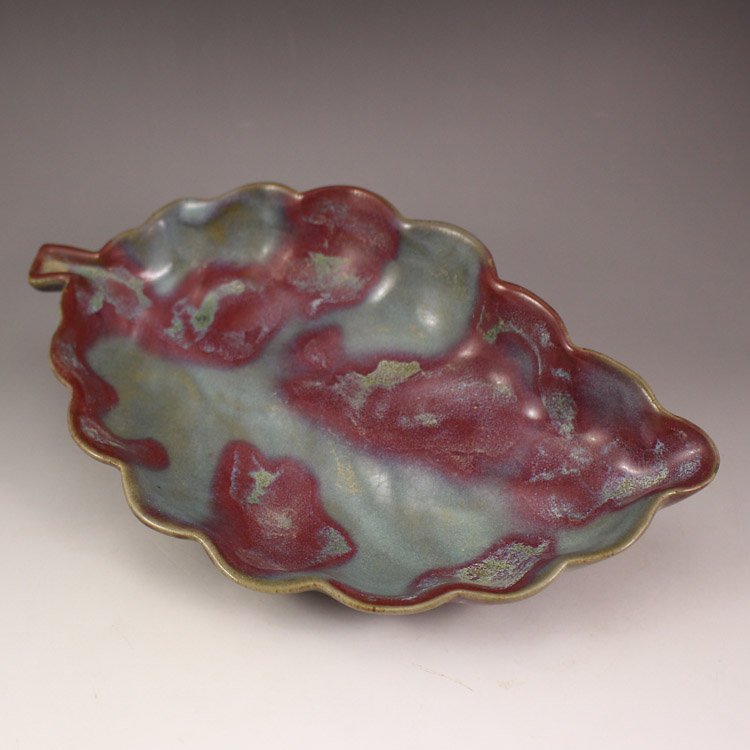 Vintage Chinese Jun kiln Porcelain Brush Washer: Vintage Chinese Jun kiln Porcelain Brush WasherDimension: 270x165x48(mm) 10.63x6.50x1.89(inches) Weight: 1.32 lbs/599g