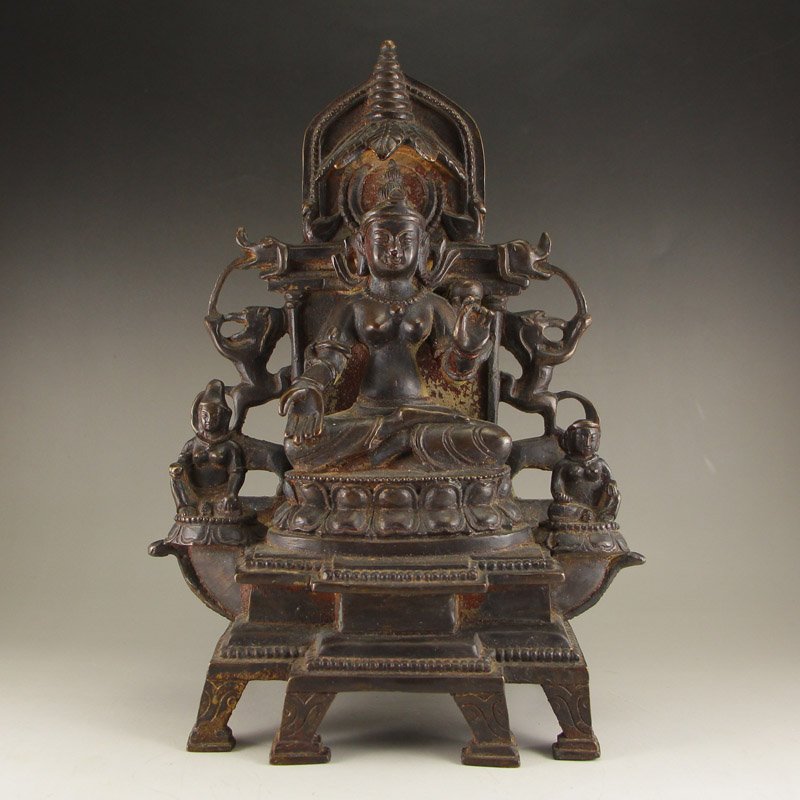Chinese Liao Dynasty Bronze Kwan-yin Statue (1 of 8)