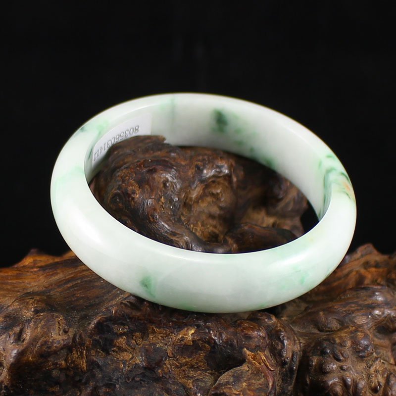 Inside Diameter 54 mm Natural Jadeite Bracelet (1 of 8)