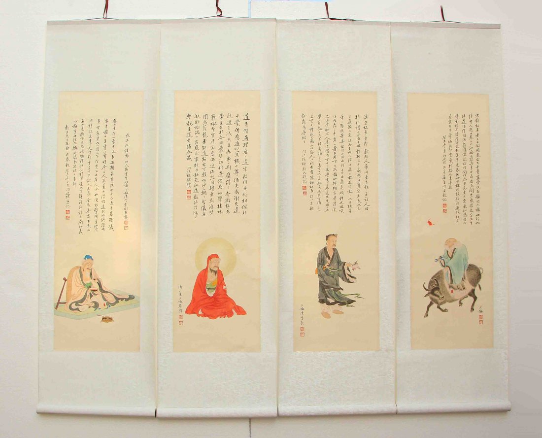 Watercolour on Xuan Paper Calligraphy & Figure Painting (1 of 10)
