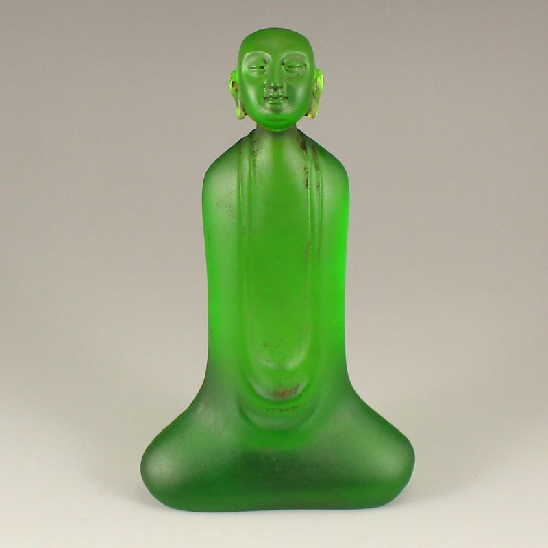 Vintage Chinese Beijing / Peking Glass Statue - Buddha (1 of 6)