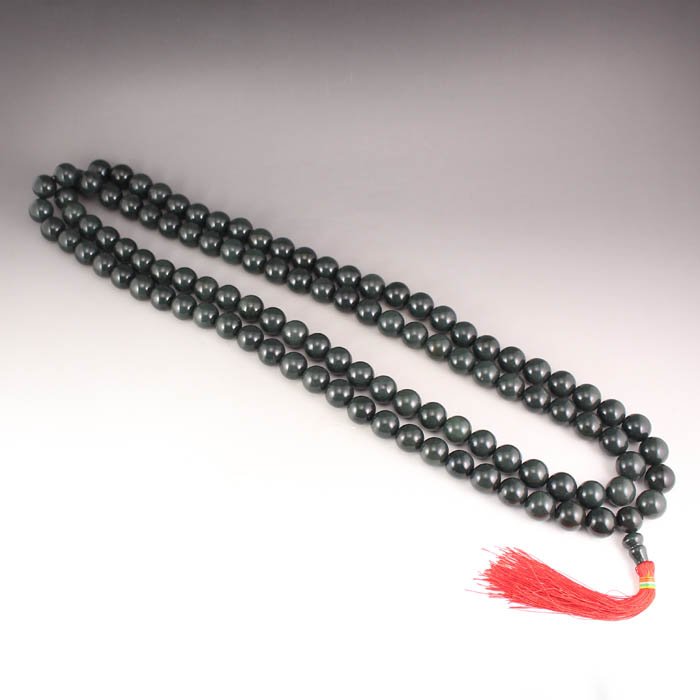 Chinese Hetian Jade 108 Buddhist Prayer Beads Necklace (1 of 5)