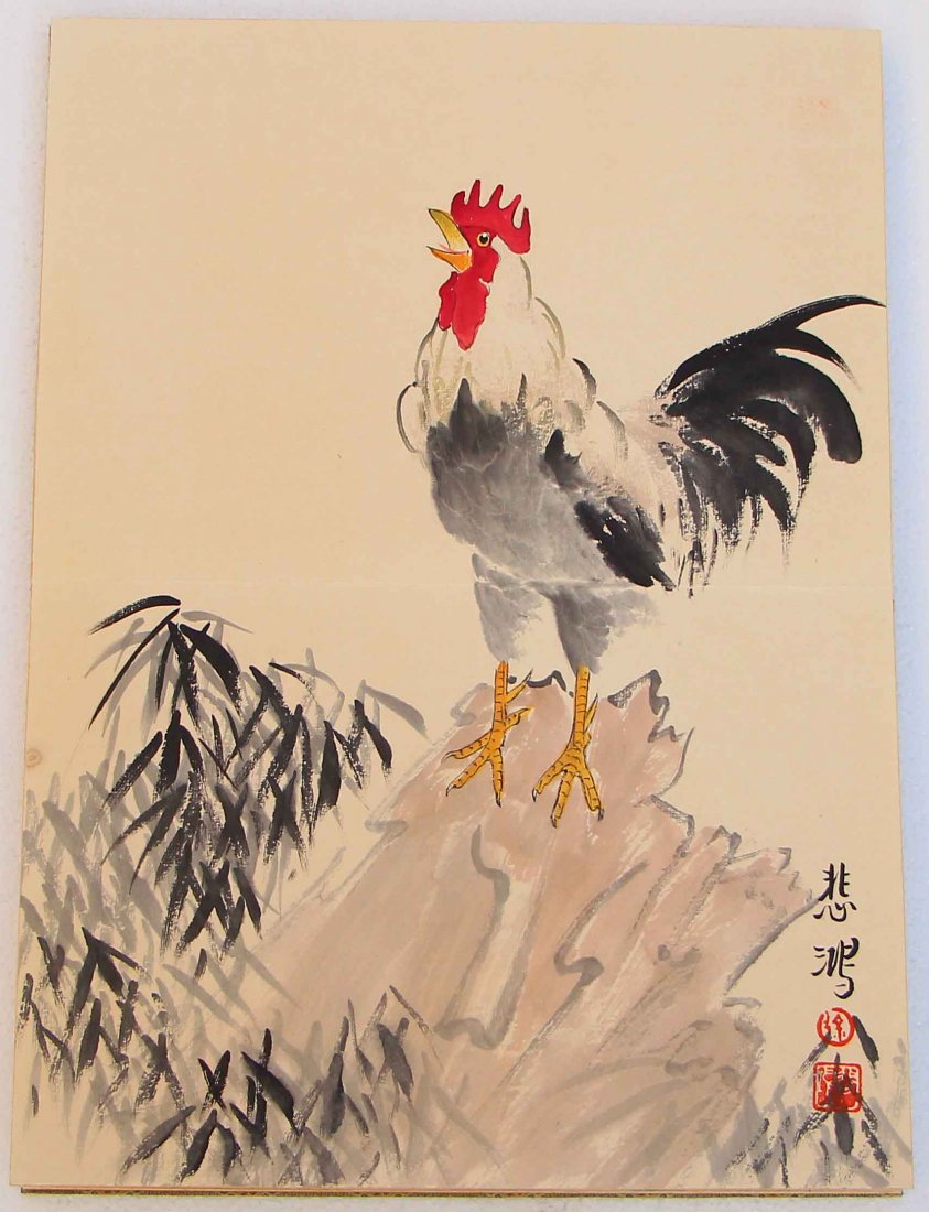 Chinese Watercolour on Xuan Paper Animals Painting Book: 徐悲鴻 設色水墨 動物 畫冊 Chinese Watercolour on Xuan Paper Animals Painting Book Xu Beihong 1895-1953 Dimension: 320 x 220 x 28(mm) 1
