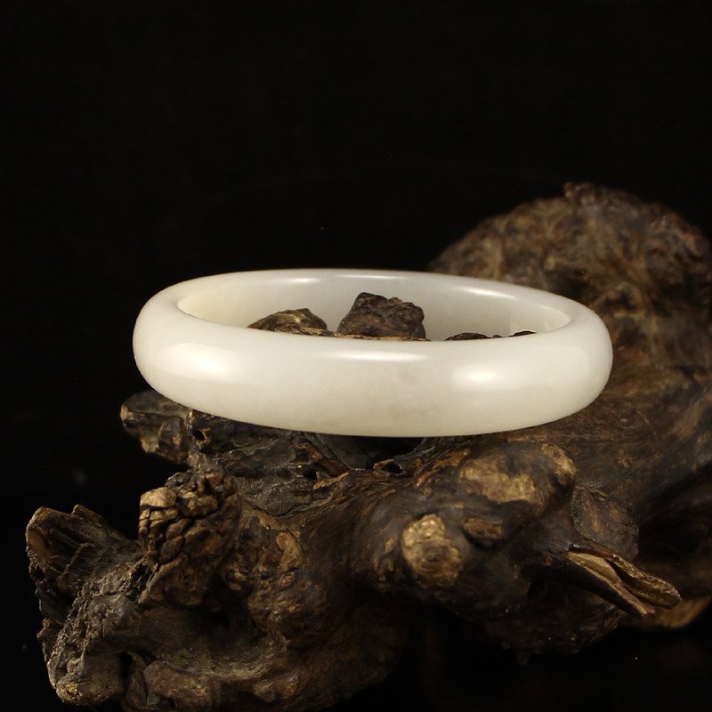 Inside Diameter 62 mm Chinese Hetian Jade Bracelet (1 of 5)