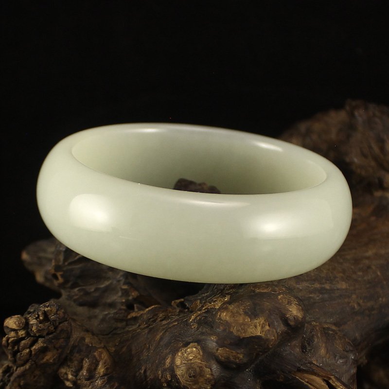 Inside Diameter 57 mm Chinese Hetian Jade Bracelet (1 of 8)