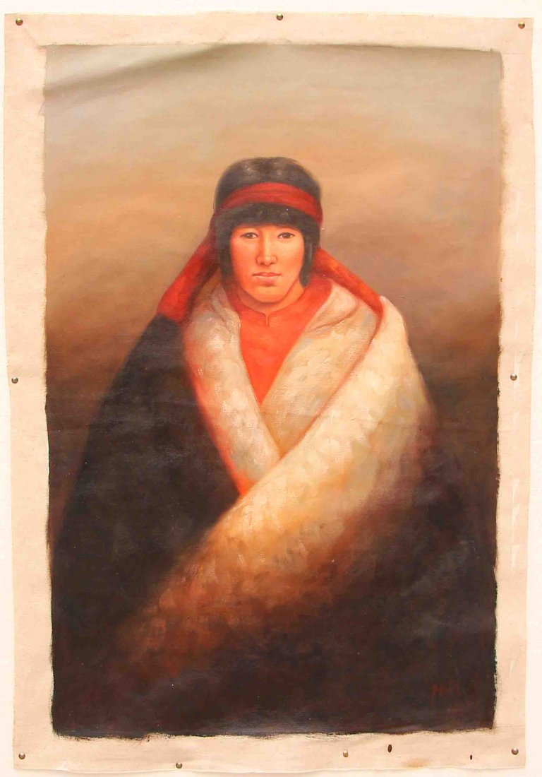 Oil Painting Chinese Tibet Contemporary Figure Art (1 of 7)