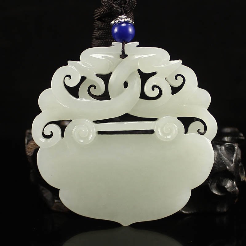 Chinese Hetian Jade Ruyi Phoenix Pendant (1 of 6)