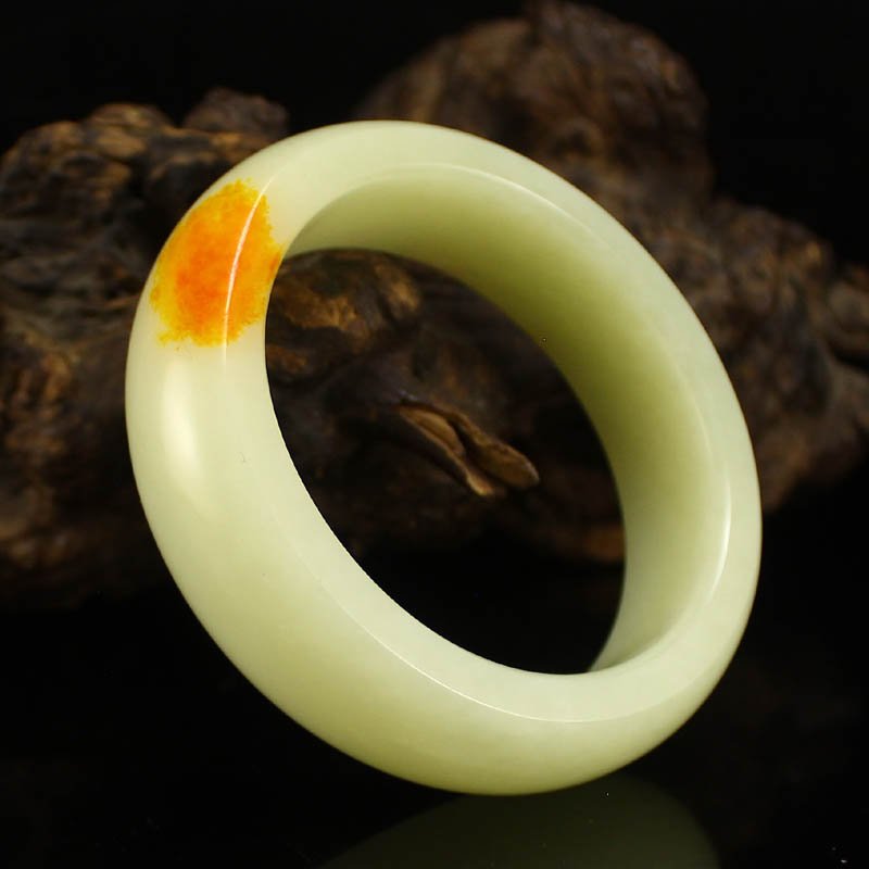 Inside Diameter 57 mm Chinese Hetian Jade Bracelet (1 of 7)