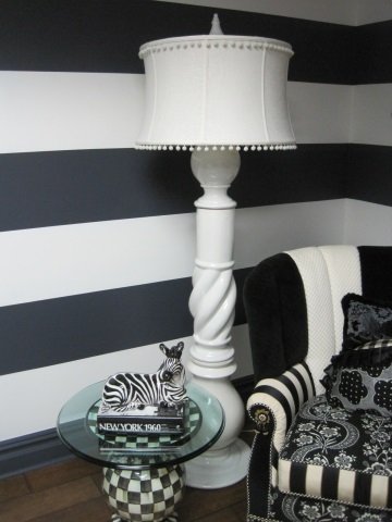 MacKenzie-Childs Simply White Floor Lamp: Simply White Her Majesty Floor Lamp, fresh, handpainted coat of Simply White glaze highlights the remarkable silhouette and graceful curves with sweeping twists crafted of clay. Features a white linen