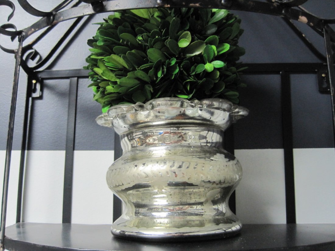 MacKenzie-Childs Mini Topiaries: From the Compliments collection. 10" tall, winning bidder gets the pair of topiaries only. All other items are sold separately.