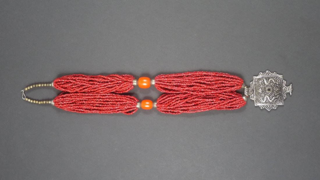 Red Coral Necklace: Red Coral Necklace. 红珊瑚项链