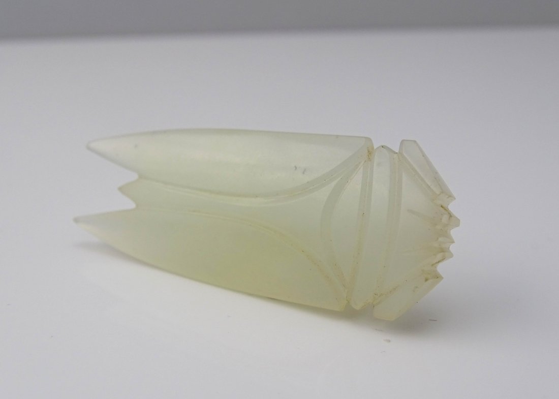 He Tian Jade Cicada Shaped Pendant (1 of 1)