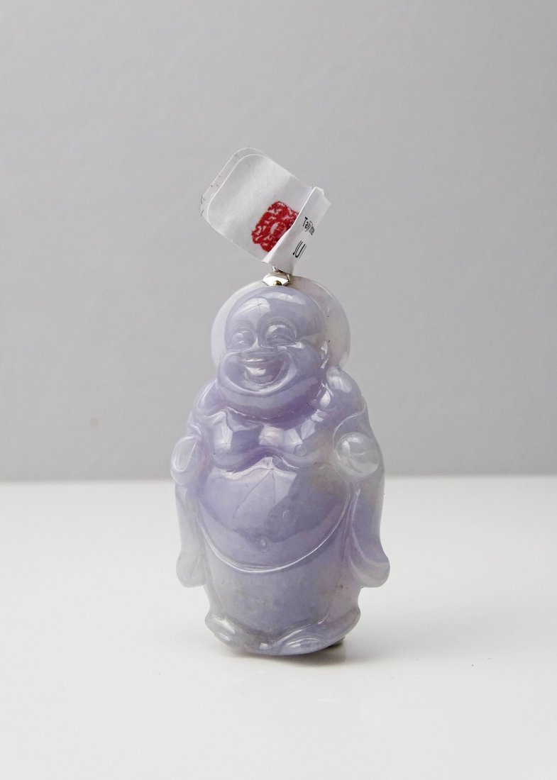 Violet Maitreya Jadeite Sculpture ï¼ˆ with certificate (1 of 2)