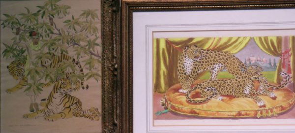 Charles Baskerville, Jr. American, 1896-1994 Pavilio: Charles Baskerville, Jr. American, 1896-1994 Pavilion for the Little Princess and Bengal Dream: Two Each signed Charles Baskerville (ll); inscribed with title and artist's name on