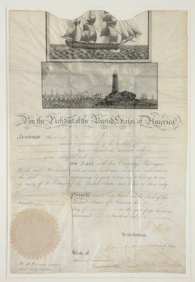 JEFFERSON, THOMAS Document signed ("Th Jefferson"